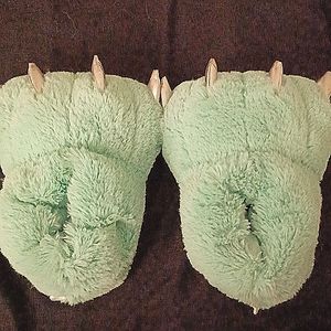 (Cyan) Kids Dino PJ Slippers